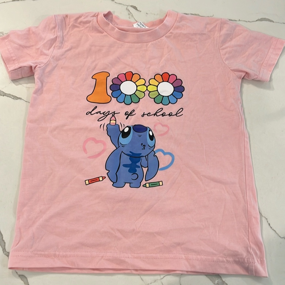 Stitch 100 days of school tee